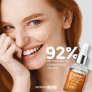 Kit 3 Skincare Vitamina C Clareador Dermachem-Clear Melasma Serum/Gel Facial Anti-Idade/Sabonete Facial Vitamina C