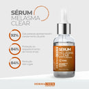 Kit 3 Skincare Vitamina C Clareador Dermachem-Clear Melasma Serum/Gel Facial Anti-Idade/Sabonete Facial Vitamina C