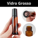 Kit 5 Frascos Roll On Ambar 10ml Perfume Oleo Essencial